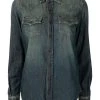 Saint Laurent press-stud denim shirt