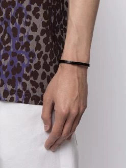 Saint Laurent logo plaque bracelet