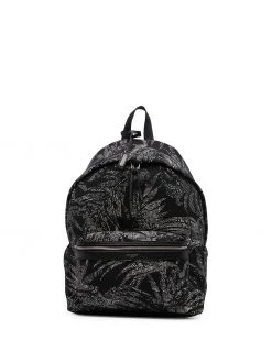 Saint Laurent palm tree print City backpack
