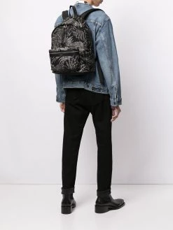 Saint Laurent palm tree print City backpack
