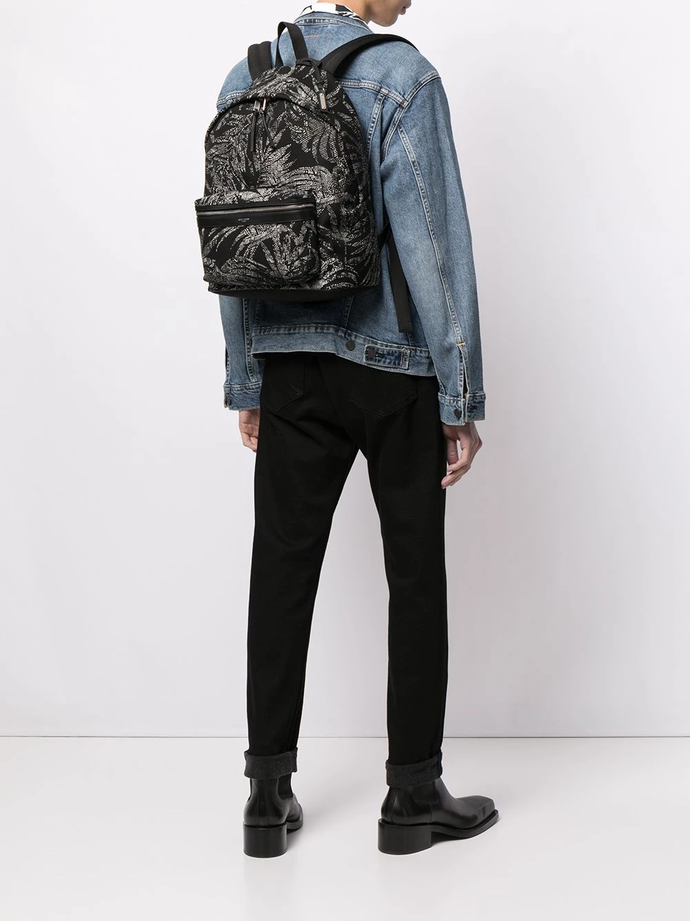 Saint Laurent palm tree print City backpack