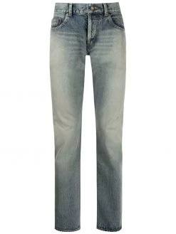Saint Laurent washed-effect slim fit 6830 jeans