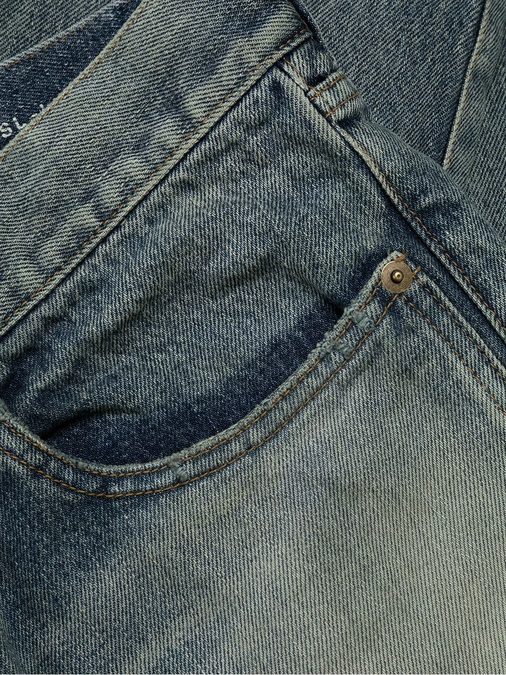 Saint Laurent washed-effect slim fit 6830 jeans