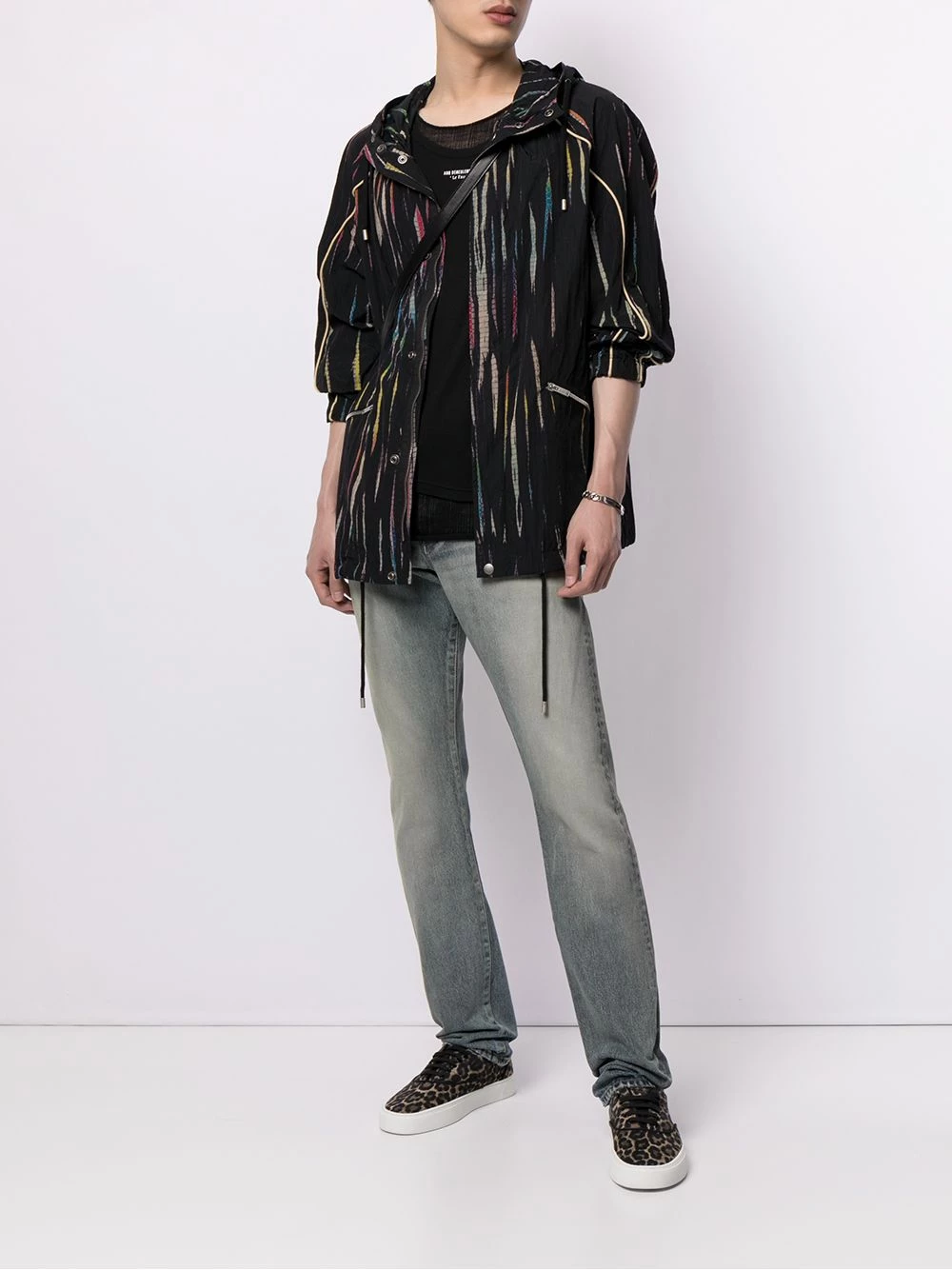 Saint Laurent washed-effect slim fit 6830 jeans