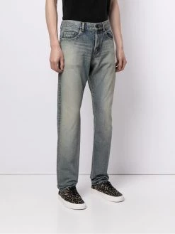 Saint Laurent washed-effect slim fit 6830 jeans