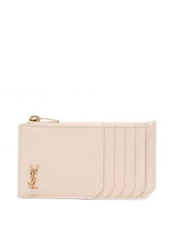 Saint Laurent pebbled leather cardholder
