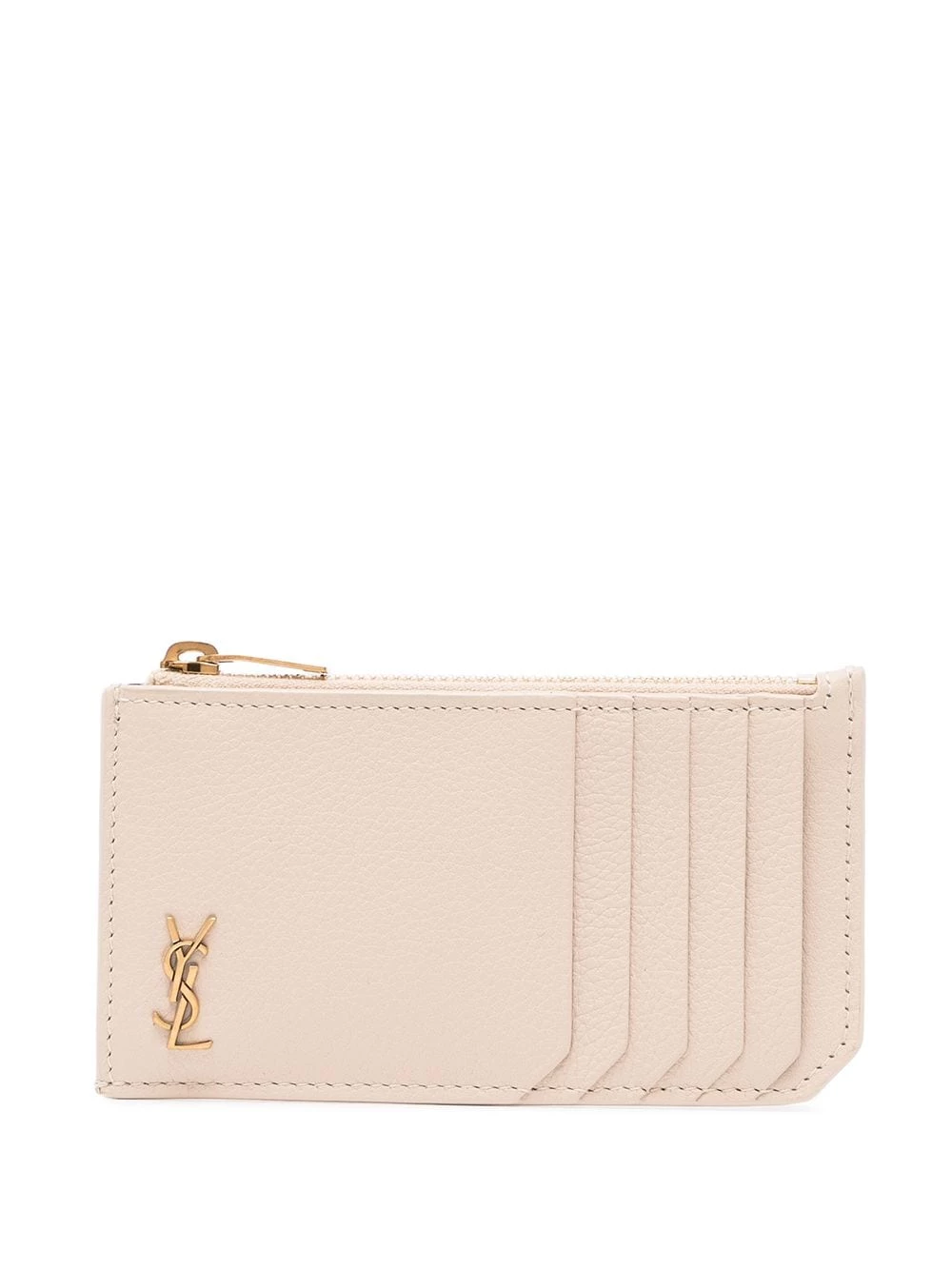 Saint Laurent pebbled leather cardholder