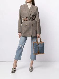 Saint Laurent monogram-pattern tote bag