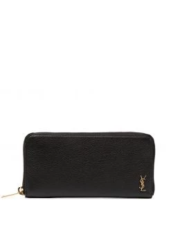 Saint Laurent pebbled leather wallet