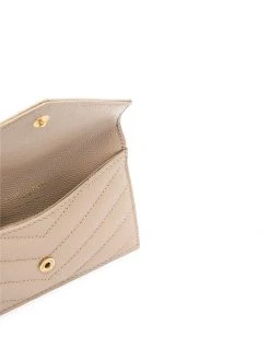 Saint Laurent quilted pebbled leather wallet
