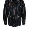 Saint Laurent crinkle-effect tie-dye windbreaker jacket