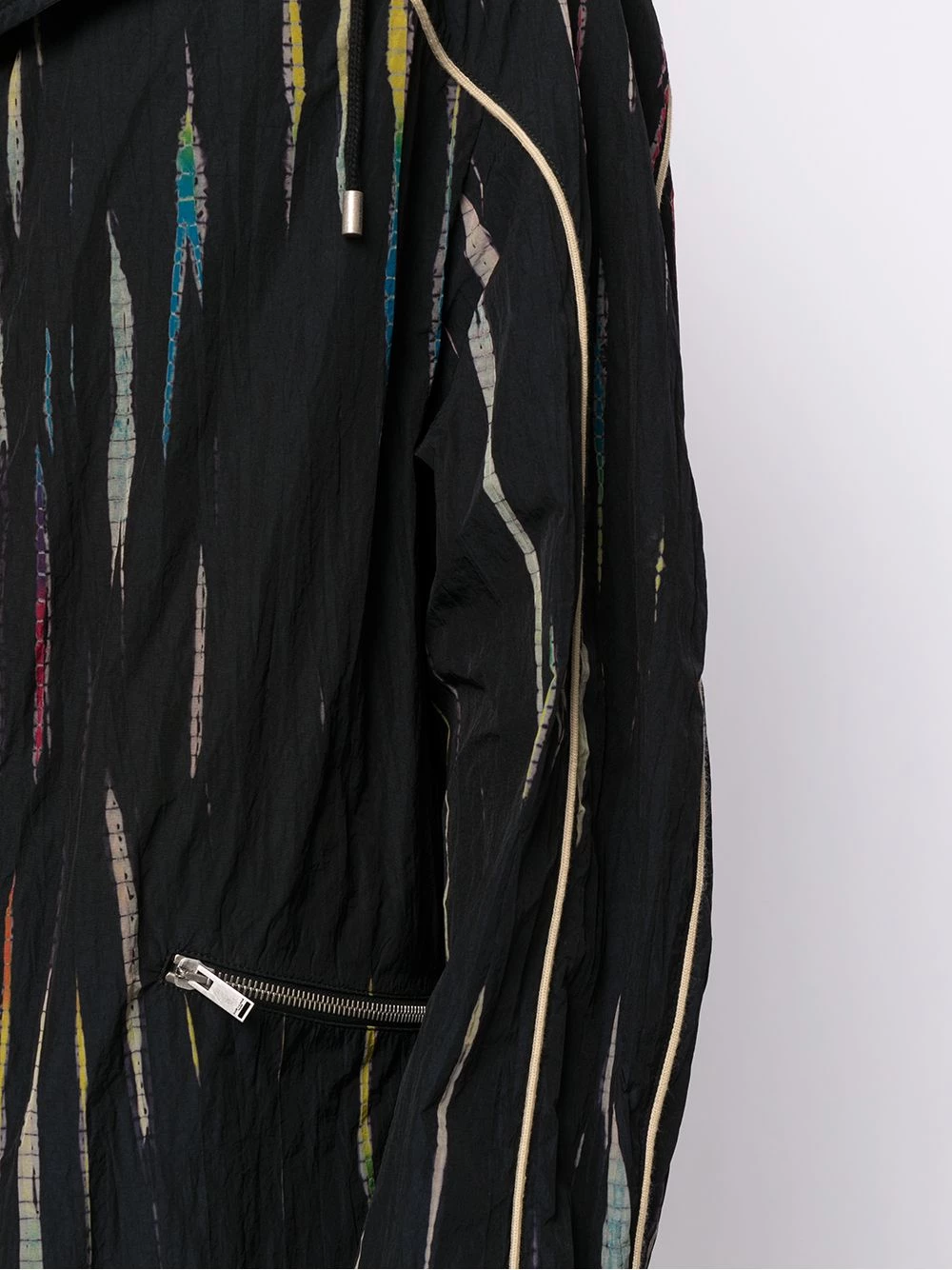 Saint Laurent crinkle-effect tie-dye windbreaker jacket