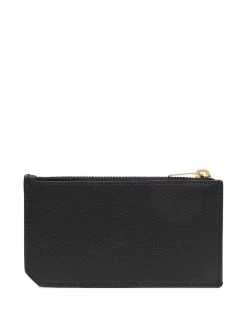 Saint Laurent logo-plaque zip-fastening cardholder