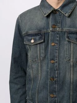 Saint Laurent faded-effect denim jacket