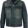 Saint Laurent faded-effect denim jacket
