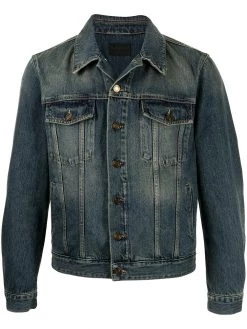 Saint Laurent faded-effect denim jacket
