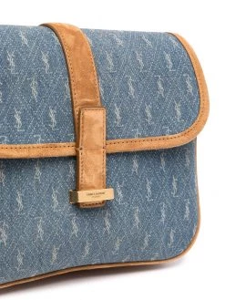 Saint Laurent monogram denim camera bag