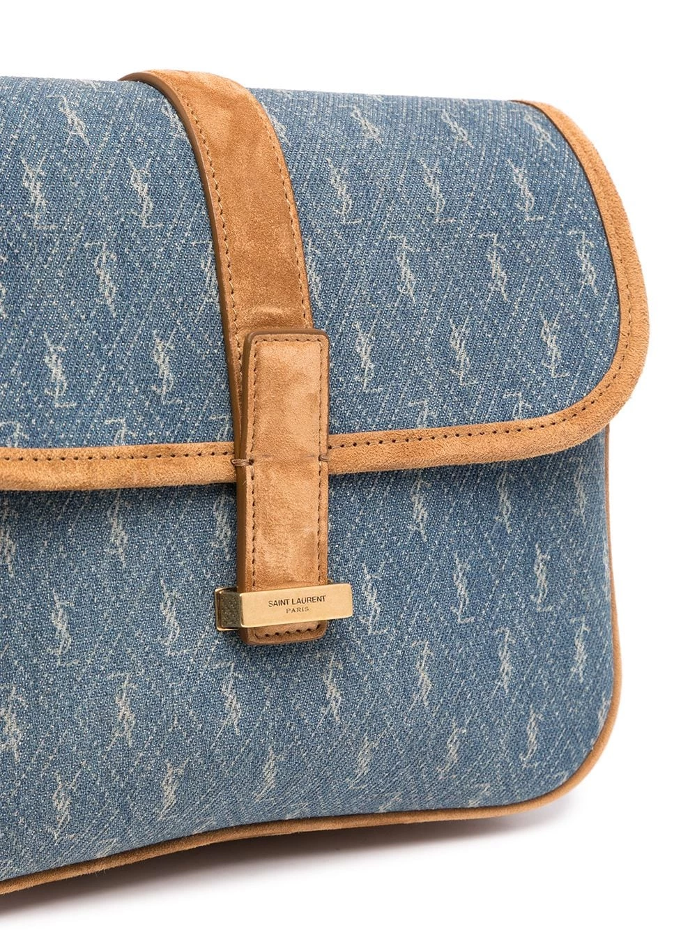 Saint Laurent monogram denim camera bag