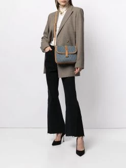 Saint Laurent monogram denim camera bag