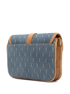 Saint Laurent monogram denim camera bag