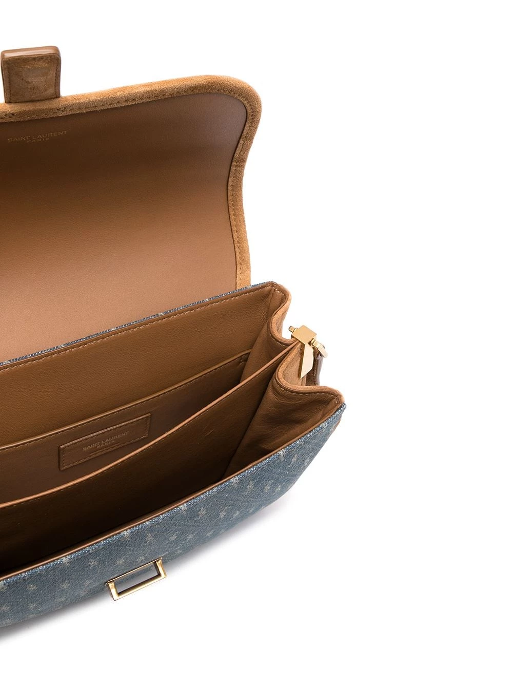 Saint Laurent monogram denim camera bag