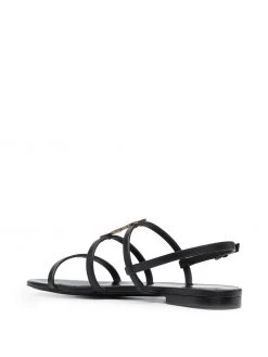 Saint Laurent Cassandra monogram flat sandals