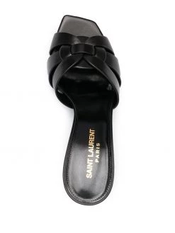 Saint Laurent Tribute 90mm leather mules