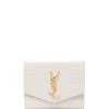 Saint Laurent monogram-plaque foldover purse