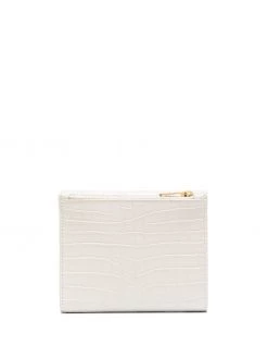 Saint Laurent monogram-plaque foldover purse