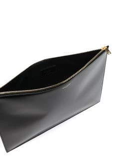 Saint Laurent embossed logo clutch
