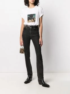 Saint Laurent palm tree-print T-shirt