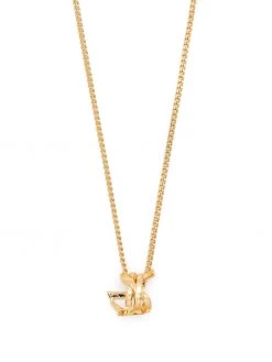 Saint Laurent Monogram Twist pendant necklace
