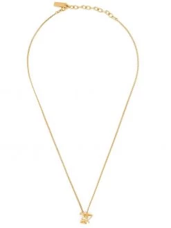 Saint Laurent Monogram Twist pendant necklace
