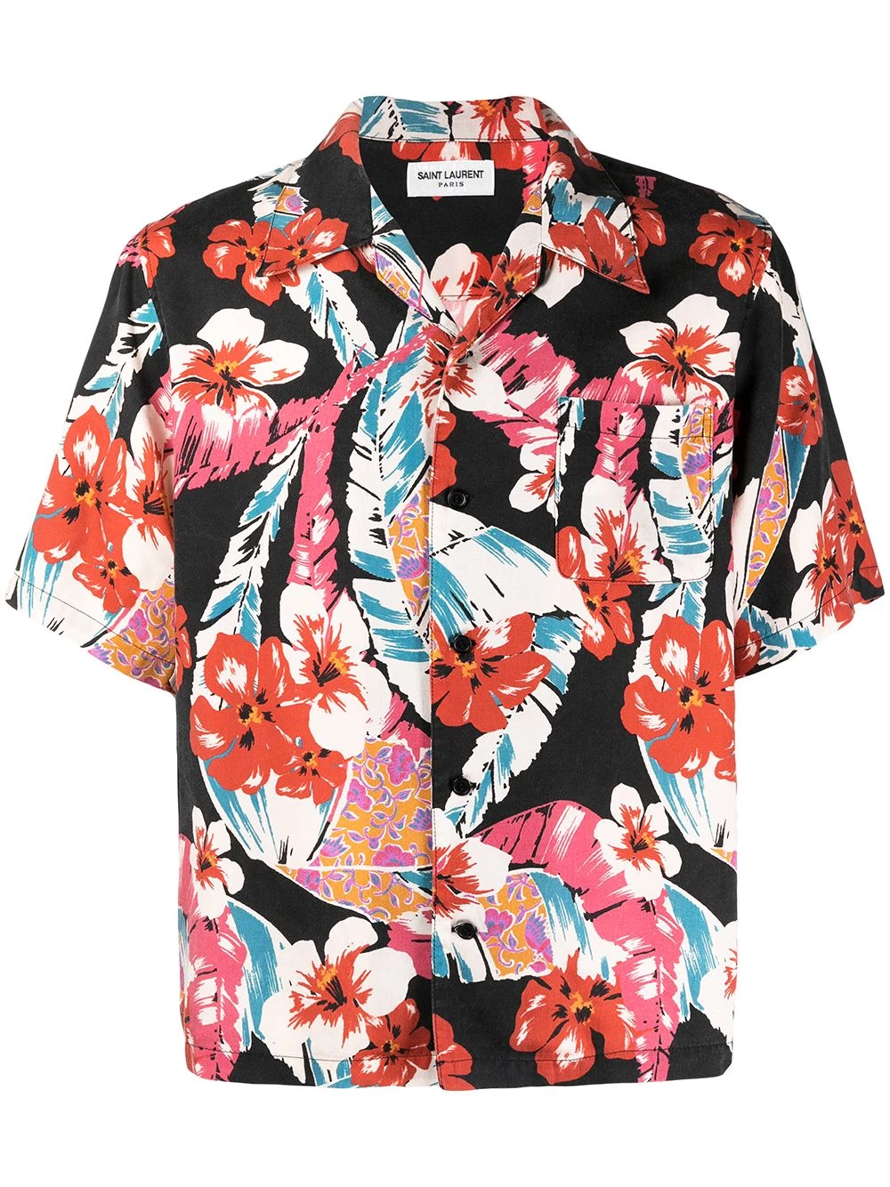 Saint Laurent Hawaiian print short-sleeve shirt