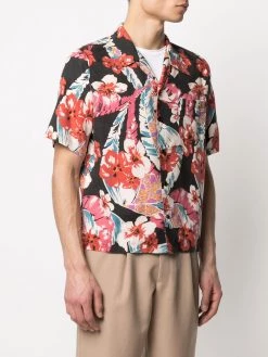 Saint Laurent Hawaiian print short-sleeve shirt