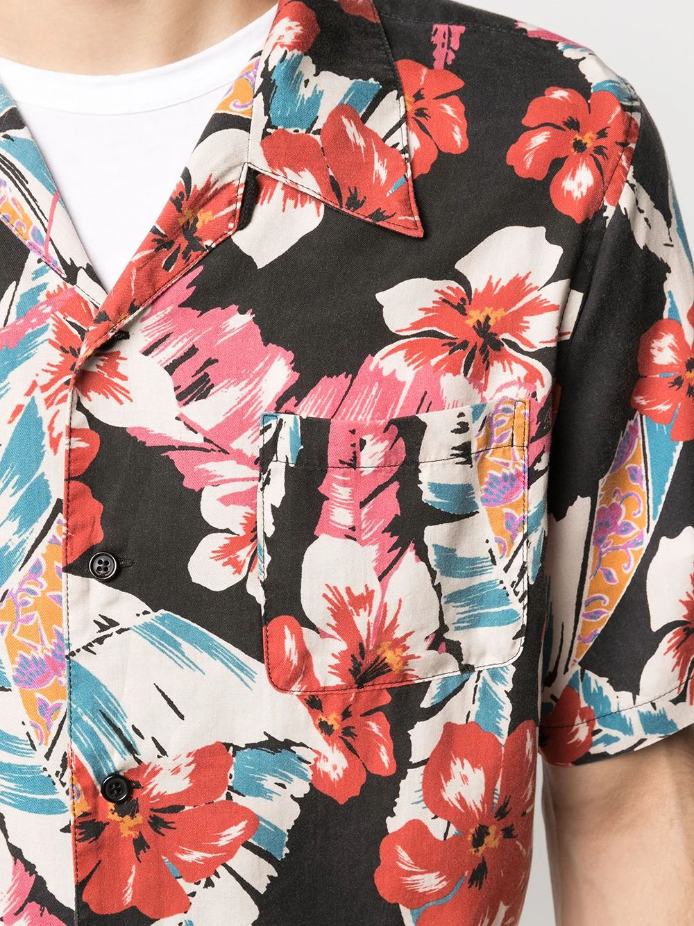 Saint Laurent Hawaiian print short-sleeve shirt