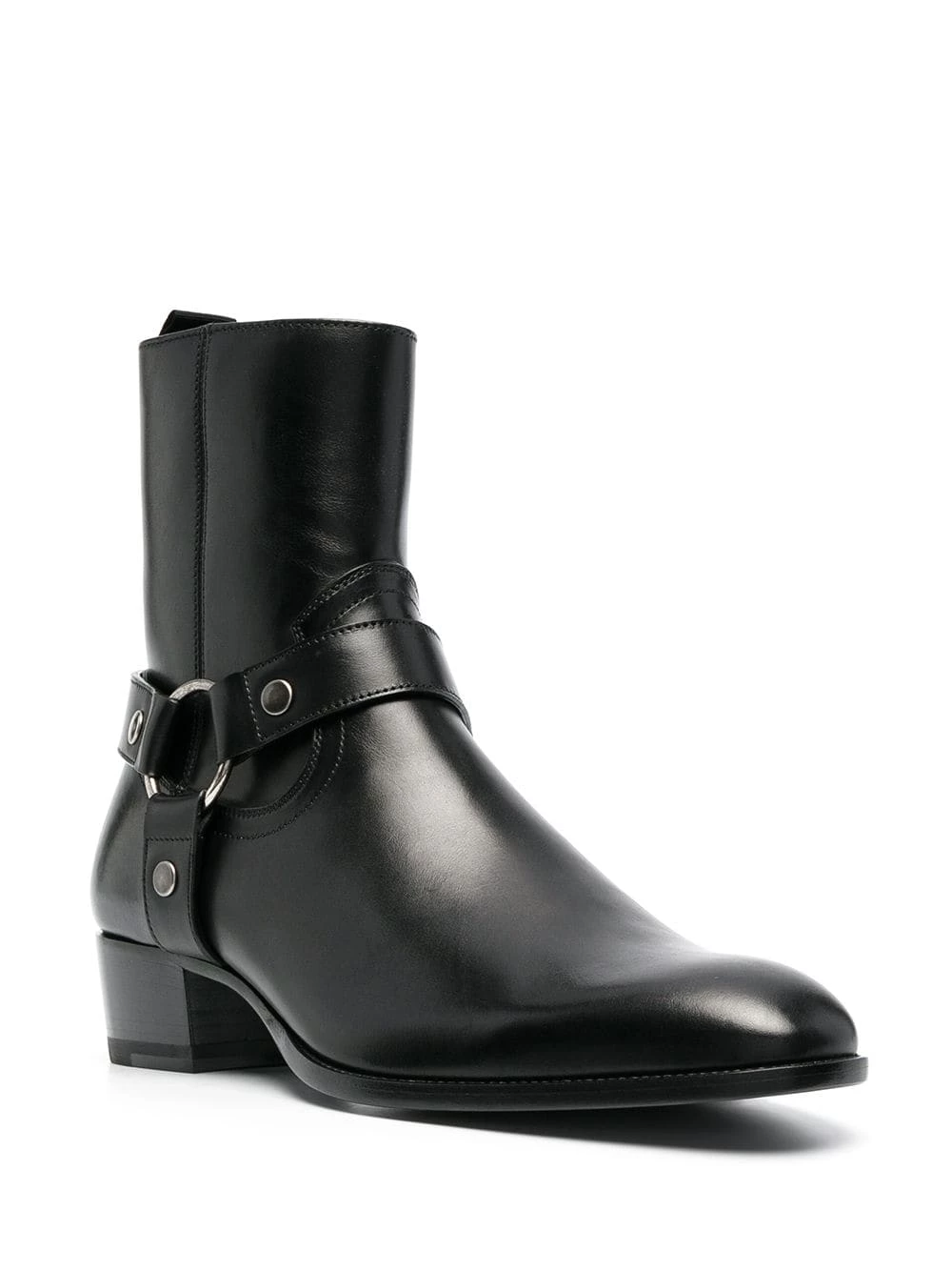 Saint Laurent Wyatt harness ankle boots
