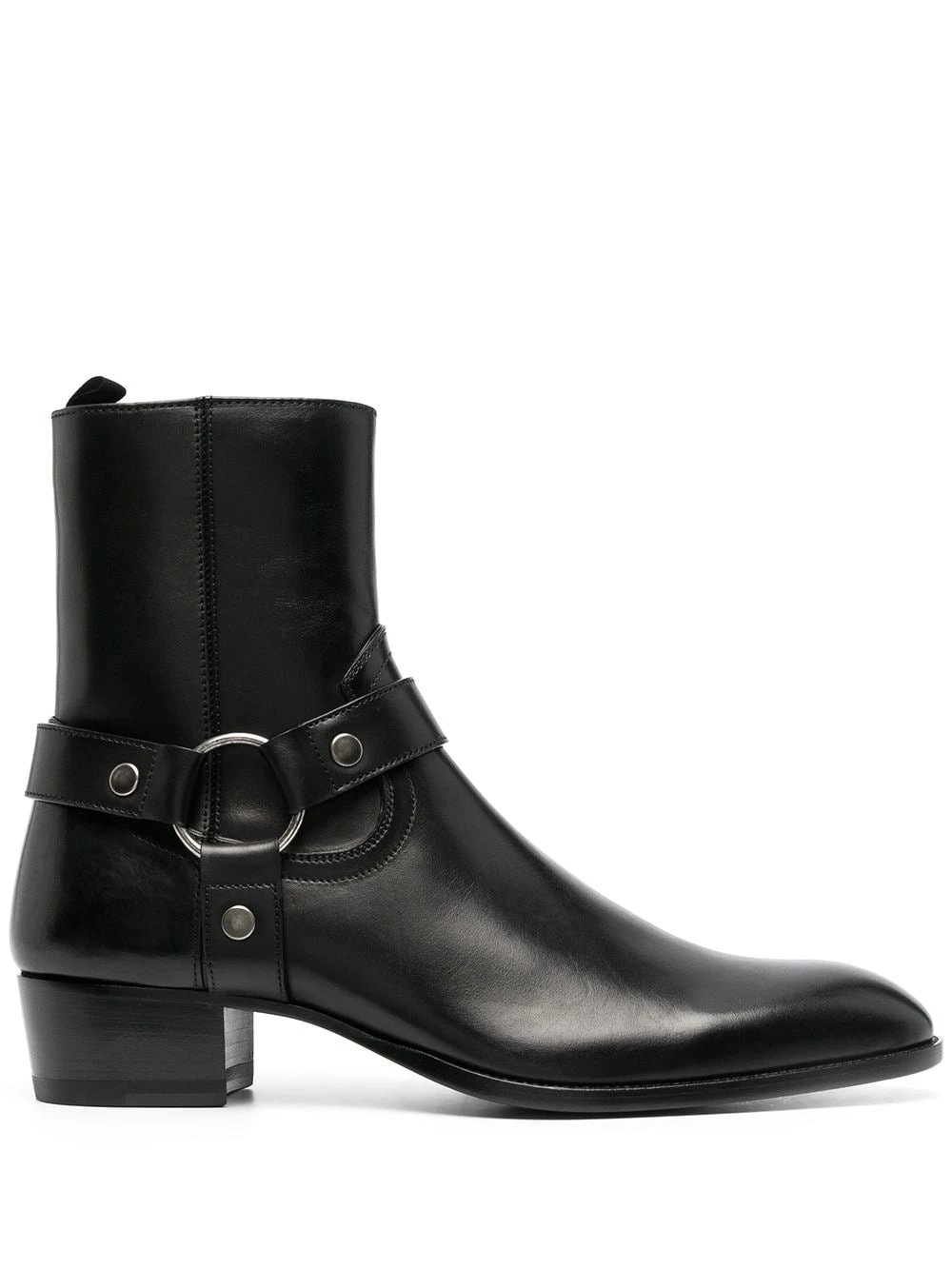 Saint Laurent Wyatt harness ankle boots