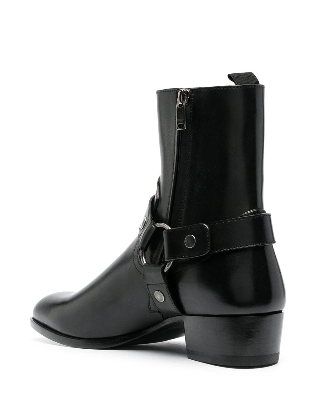 Saint Laurent Wyatt harness ankle boots