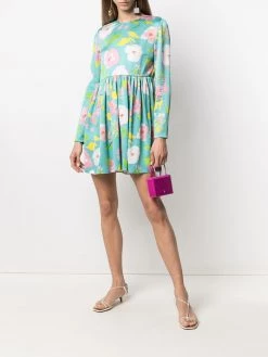 Saint Laurent floral-print babydoll dress