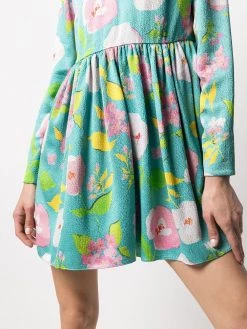 Saint Laurent floral-print babydoll dress