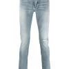 Saint Laurent distressed-detail skinny-fit jeans