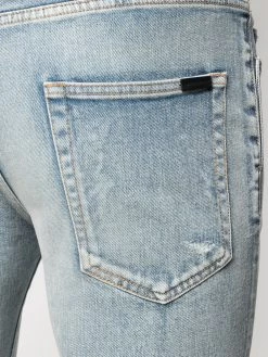 Saint Laurent distressed-detail skinny-fit jeans