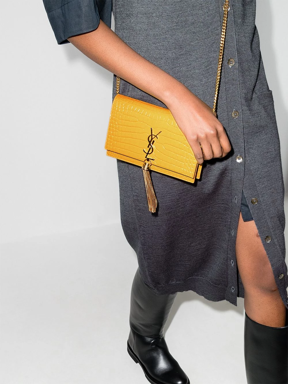 Saint Laurent Kate tassel wallet-on-chain