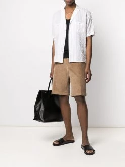 Saint Laurent striped short-sleeve shirt