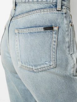 Saint Laurent high-waist ripped jeans