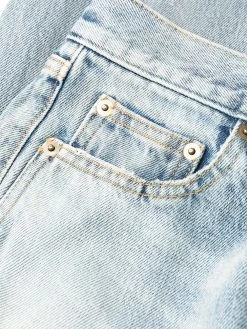 Saint Laurent high-waist ripped jeans