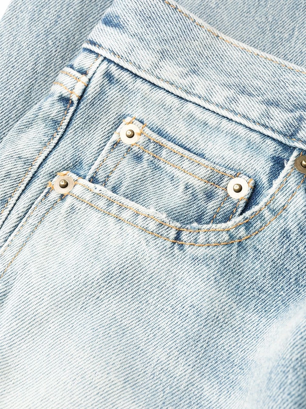 Saint Laurent high-waist ripped jeans