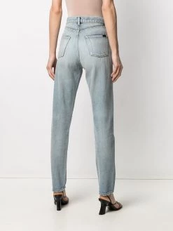 Saint Laurent high-waist ripped jeans