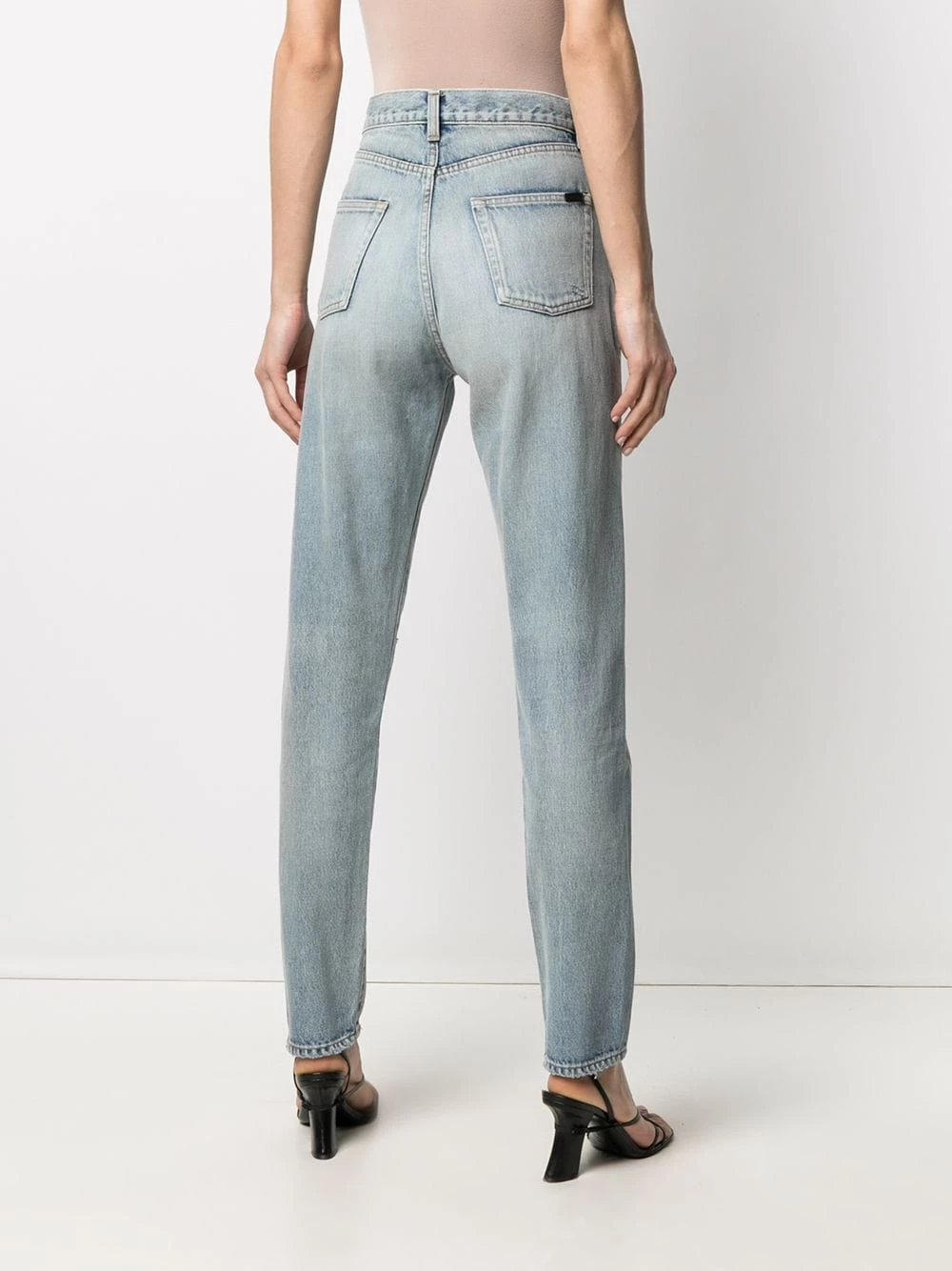 Saint Laurent high-waist ripped jeans
